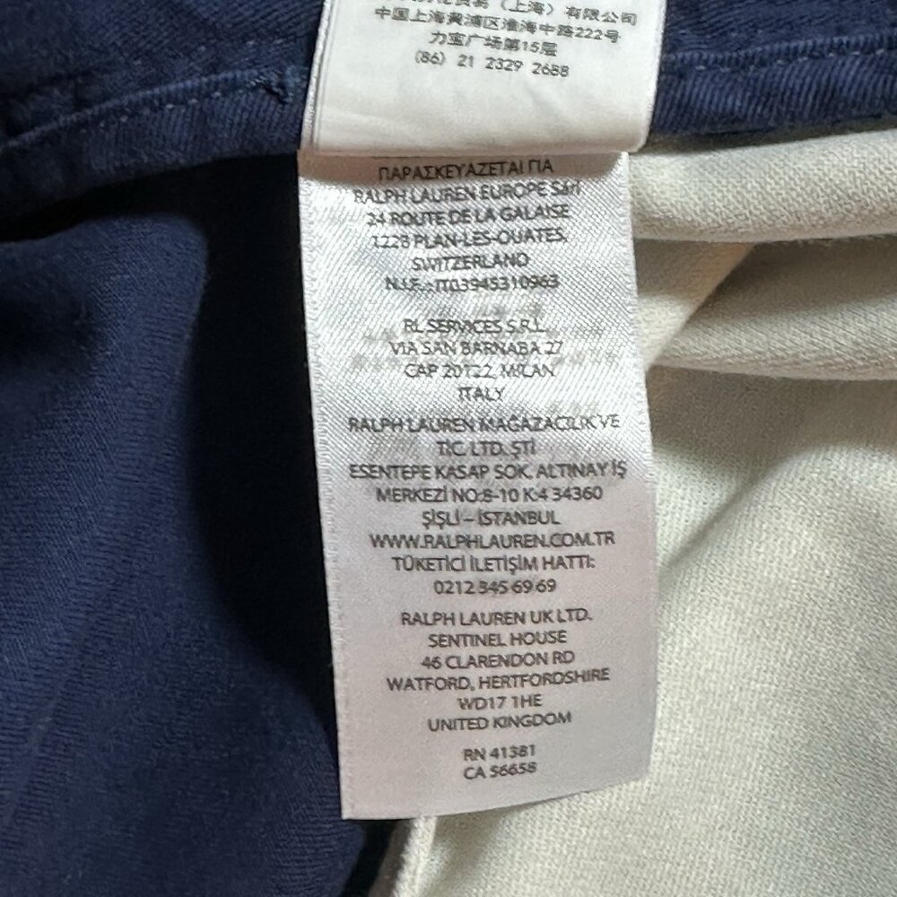 Polo Ralph Lauren Mens Big & Tall 50B Navy Classic Fit 10" Shorts 100% Cotton - Picture 8 of 9